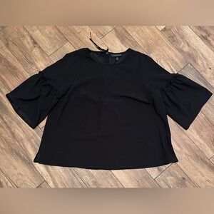 Lane Bryant Bell Sleeve Top Lane Bryant Black Blouse 18/20